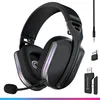 Image de Oniverse Casque Gaming sans Fil Polaris Compatible PS5 PS4 Switch PC Mobile, Casque Gamer léger LED Faible Latence 2.4GHz ou Bluetooth, Batterie 33h, Son virtuel 7.1, Double Micro - Noir