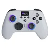 Image de Oniverse Manette sans fil pour Switch 2/Switch/OLED/Lite/PC/Mobile, Écran intégré, Joysticks et gâchettes Hall Effect, 11h, Tactile switch D-pad, Boutons macro arrière mécaniques - Aura (White)