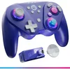 Image de Oniverse Manette sans fil pour Switch/Switch 2/Gamecube/PC/Mobile, Autonomie 13h, Joysticks et gâchettes Hall Effect, Gyroscope, boutons macro, Mode Turbo, 4 modes LED - Foenix (Ultra Violet)
