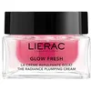 Image de Lierac - Glow Fresh - Crème Repulpante Éclat, Hydratation - Illumine et Repulpe la Peau - Crème Légère Peaux Normales à Sèches - Acide Hyaluronique, Tulipe, Squalane - Soin pour le Visage - 50ml