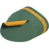 Image de BJÖRN Lot de 6 sets de table réversible à bord arrondi en cuir recyclé - Jaune moutarde et vert sapin