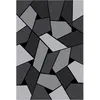 Image de Mani Textile - Tapis GEOMETRIQUE Gris Dimensions - 80x150