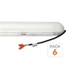 Image de Réglette LED Étanche 120cm 60W Haut rendement 120lm/W LED Samsung - Pack de 6 - Blanc Neutre 4000K - 5500K