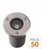 Image de Pack de 50 - Spot Extérieur Encastrable LED IP65 220V Sol 3W 45° - Blanc Neutre 4000K - 5500K