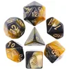Image de Epic Forge-Lot de 7 Dés multiformat avec boîte  Noir et Jaune mélange de Couleur
