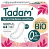 Image de TADAM’ - 16 Serviettes Hygiéniques Dermo-Sensitives - Protections Hygiéniques Femme Ultra Fines - Flux Normal - Extra Absorbantes - A base de Coton Bio - Confort Jour et Nuit