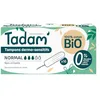Image de Tadam’ - Tampons Hygiéniques Dermo-Sensitifs - Tampons Femme en Coton Bio Sans Applicateur - Respect Flore Intime - 100% coton bio, Sans Substances toxiques et blanchi sans Chlore - Flux Normal