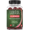 Image de LUXÉOL - 60 Gummies Force & Croissance - Complément Alimentaire Cheveux & Ongles - Fortification - Arôme Naturel Framboise - Sans Sucres - Fabriqué En France - Programme 1 Mois