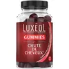 Image de LUXÉOL - Gummies Chute Cheveux - Complément Alimentaire - Aide À Prévenir La Chute - Arômes de cassis - Sans Sucres - Fabriqué En France - Programme 1 Mois - 60 Gummies