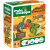 Image de mako moulages Monde des Dinosaures-3 moules, 39097, Green, Gray, Brown