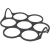 Image de Patisse 19233 Moule à 7 Blinis Silicone Starflex Noir 7 cm, Noire