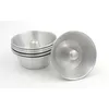 Image de Mali’S 43108, Moules à mini savarins et babas, Lot de 6 mini moules, Ø 7 Cm x H 2,8 Cm, Aluminium, Argent