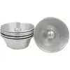 Image de 6 mini moules à savarin aluminium 8 cm
