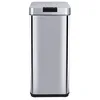 Image de Poubelle de cuisine automatique design 50L PARKSIDE en acier INOX avec cerclage