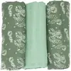 Image de Lot de 3 langes bébé Feuilles