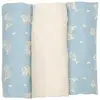 Image de Lot de 3 langes bébé Poires Bleu