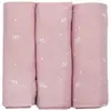 Image de Lot de 3 langes bébé Rose