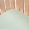 Image de Drap Housse Bébé Vert Argile