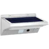 Image de LUMISKY / LUMIJARDIN Projecteur solaire applique mural inox éclairage puissant LED blanc DERBY H16cm avec détecteur de mouvement 3 modes