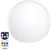 Image de Boule lumineuse sans fil flottante LED multicolore dimmable BOBBY  40cm avec télécommande et socle à induction