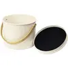Image de PEBBLY - Seau à Compost d'Intérieur en Acier et Anse en Bambou - 7 litres - Ø 22 x 25 cm - Filtre Anti-Odeur en Charbon Inclus, Seau Élégant, Durable, Léger et Résistant, sans Risque de Fuite