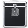Image de ROCKONWALL - Flight Case Vinyle 33T Aluminium - Mallette DJ 25-30 Disques - Cadenassable - Poignée Transport - 25 LP, Noir