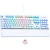Image de The G-Lab - Keyz Rubidium Blanc - Clavier Mecanique USB, AZERTY, RGB 100% Personnalisable, Anti-Ghosting, Repose-Poignet - Clavier Gamer Blanc, Switch Red Interchangeable - PC, PS4, PS5, Xbox   New