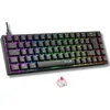 Image de The G-Lab - Keyz Titanium - Clavier Gaming 65% AZERTY, USB - Clavier Mecanique Switch Rouge - RGB 100% Personnalisable, Anti-Ghosting, Macros programmables - pour PC, PS4, PS5, Xbox - New (Noir)