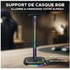 Image de THE G-LAB K-Stand RGB Neon Support de Casque Gaming avec RGB - Noir