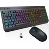 Image de The G-Lab Combo Tungsten EX - Pack Clavier & Souris sans Fil RGB AZERTY FR