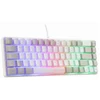 Image de THE G-LAB Keyz Hydrogen Clavier Gaming Semi-mécanique Filaire RGB 60 % - AZERTY - Blanc/Gris
