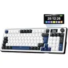 Image de The G-Lab KEYZ Elite 450 WB - Clavier Gamer sans Fil avec Ecran LCD, Tri Mode 2.4 Ghz/Bluetooth/Filaire - Clavier Mécanique Hot Swap, Switch Pré-lubrifié, Gasket 5 Couches, RGB/Macro - AZERTY FR