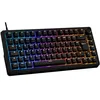 Image de The G-Lab - KEYZ Elite 300 HE Black- Clavier Gamer Magnétique Hall Effect 75% USB AZERTY, 8000 Hz Rapid Trigger, Activation Réglable 0,01 mm, PBT- Hot Swap, RGB & Macros Custom - Windows/Mac