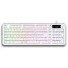 Image de The G-Lab   Keyz Caesium EX W   Clavier Gamer Filaire AZERTY 98%   Membrane Réactive et Silencieuse, Anti-Ghosting 26 Touches, Rétroéclairage Rainbow, Molette de Volume   Clavier Gaming PC/Consoles
