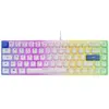 Image de THE G-LAB Clavier Gamer Membrane Filaire 60% RGB - Modèle Hydrogen W2B Rainbow Éclairage Arc-En-Ciel