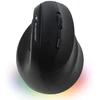 Image de BLUESTORK Souris Ergonomic filaire droitier pour l'informatique - 3600 DPI, Noir avec éclairage RGB, Confortable