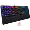Image de The G-Lab - Keyz Rubidium - Clavier Mécanique Gaming USB, AZERTY FR Haute Performance, RGB 100% Personnalisable, Anti-Ghosting, Repose-Poignet - Compatible avec PC, PS4, PS5, Xbox