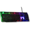 Image de The G-Lab - Keyz Néon - Clavier gamer AZERTY Filaire USB, Rétroéclairage LED Rainbow - Clavier gaming semi-mécanique, 19 touches Antighosting, 12 raccourcis multimédias - PC/PS4/PS5/XBOX   New