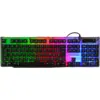 Image de THE G-LAB Keyz Neon Clavier Gaming Membrane Filaire RGB, Taille Complète - AZERTY- Noir
