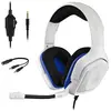 Image de The G-Lab Korp Cobalt Casque Gaming PS5 - Micro Casque Gamer Audio Stéréo, Ultra léger, Fortes Basses - Micro 3.5mm Jack pour PC PS4 PS5 Xbox One & X Mac Nintendo Switch Tablette Laptop (Blanc)