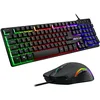 Image de The G-LAB Combo KRYPTON - Clavier Gaming AZERTY USB Anti-Ghosting + Souris Gaming 6 boutons 3200 dpi - Pack Gamer filaire PC PS4 Xbox One Mac Rétro-éclairage RGB (Noir)