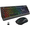 Image de The G-Lab Combo Tungsten - Ensemble Clavier et Souris Gamer sans Fil Rétro Éclairés - Clavier Gaming Wireless AZERTy + Souris Gamer Wireless 2400 DPI - Pack Clavier Souris & Pad   Tapis de Souris