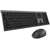 Image de BlueElement - Pack Clavier et Souris sans Fil Grapheme - Wireless avec Smart Dongle - Clics Silencieux - Design Ultra Slim - Ergonomique - Rechargeable - AZERTY FR (Black)