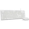 Image de Bluestork   Pack Media Office - Pack Clavier Souris Filaire USB   AZERTY Ergonomique et Souris Filaire Réactive - Ensembles Clavier et Souris, Silencieux, Connexion Facile, Confort - PC/Linux - Blanc