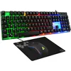 Image de THE G-LAB - Combo Yttrium - Pack Gaming Azerty RGB, Clavier Gamer 105 Touches Et 19 Touches & K-Stand Radon Support pour Casque/Micro-Casque Gaming - Rétro-éclairage RGB