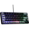 Image de THE G-LAB Keyz Clavier Gaming Filaire Semi-Mécanique RGB Hydrogène 60 % - AZERTY - Gris/Noir
