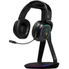 Image de The G-Lab - K-Stand Hydrogen - Support de Casque Gamer   RGB 7 Couleurs, Bouton on/Off, 2 x Hub USB + USB-C, Base Antidérapante   Support Universel pour Casque Gamer PC/Ps5/Ps4/Xbox   Noir - New