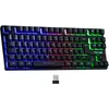 Image de The G-Lab - Keyz Caesium TKL WL - Clavier Gamer sans Fil 2.4 Ghz - Clavier TKL 87 Touches, Azerty, Membrane réactive, silencieuse. sans Fil, RGB 10 Modes Lumineux - PC,PS4,PS5 - New