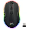 Image de The G-Lab - Kult Krypton - Souris Gamer sans Fil Haute Performance 6400 DPI - Souris Gaming sans Fil Bluetooth & 2.4 Ghz, Batterie Longue Durée, RGB, 7 Boutons - PC/PS4/PS5/XBOX   Noire - New