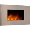Image de Chemin’Arte Cheminée Électrique Effet Flammes LEDs Pure INOX - Conçue en France - 90 x 50 x 13 cm - Garantie 2 Ans